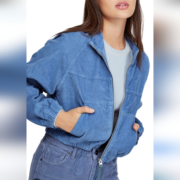 💙 BDG Urban Outfitters Blue Corduroy Jacket - Picture 1 of 1